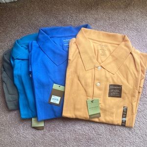 Bundle of Sonoma Men’s Polo Short sleeve cotton shirts, Various Colors